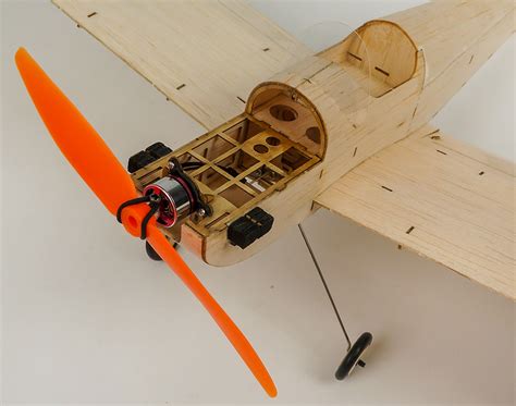 Mini Balsa Wood RC Airplane Model K9 Spacewalker Indoor/Park Fly 380mm ...