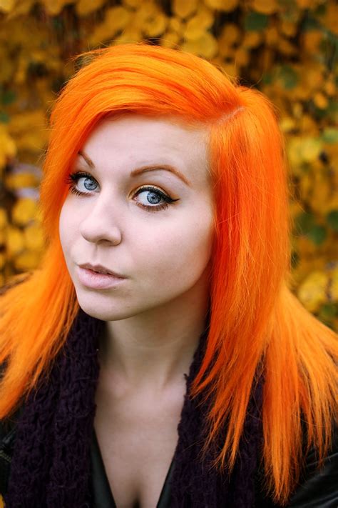 bright orange hair dye - Odilia Maupin