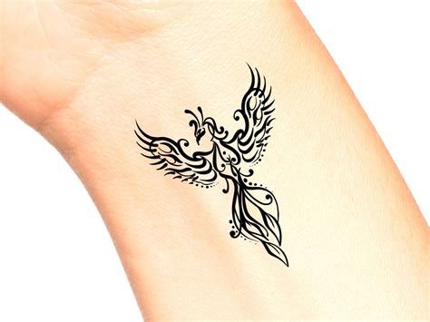 Phoenix Temporary Tattoo / Still I Rise - Etsy | Heart temporary tattoos, Tattoos for women ...