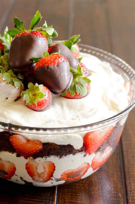 Chocolate Covered Strawberry Trifle Recipe - Something Swanky