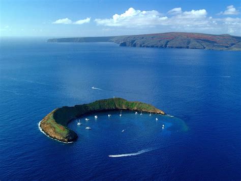 Molokini volcano crater of Maui in Hawaii | Du lịch, Oahu, Palawan