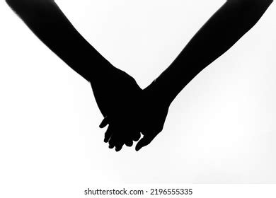 Couple Holding Hands Silhouette Vector Illustration Stock Vector (Royalty Free) 2245460815 ...