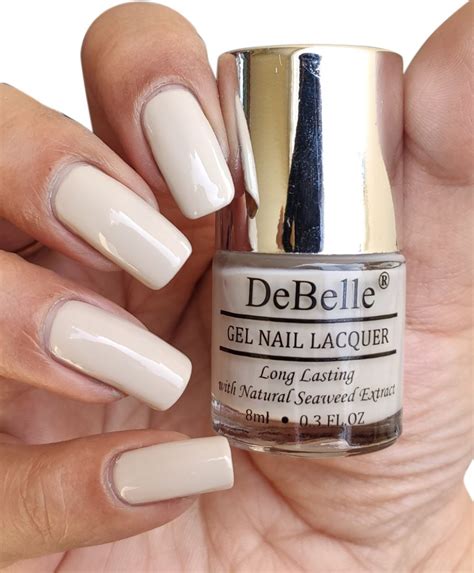 Buy DeBelle Gel Nail Lacquer Creme Nude Natural Blush (8 ml) Online | Purplle