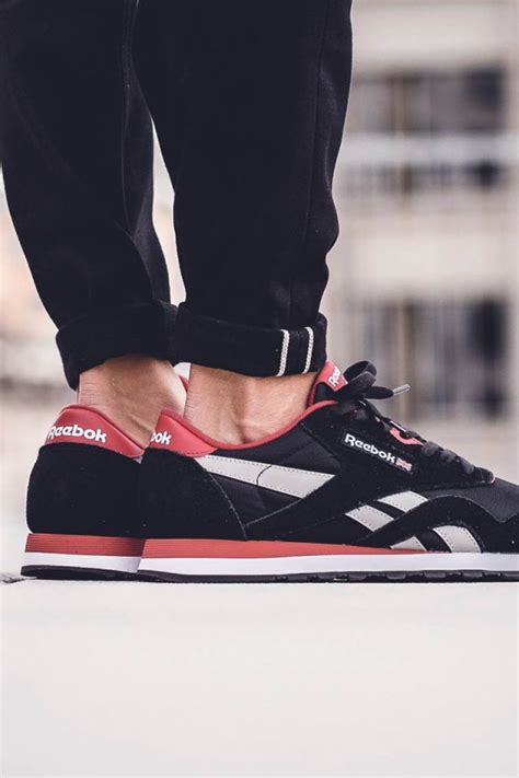 REEBOK Classic Nylon Black × Red | SOLETOPIA