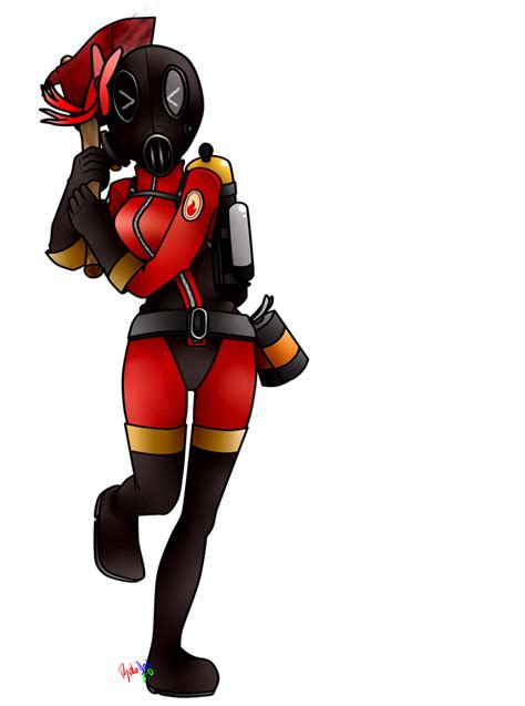 TF2: Female Pyro by RabentheHedgehog15 on DeviantArt