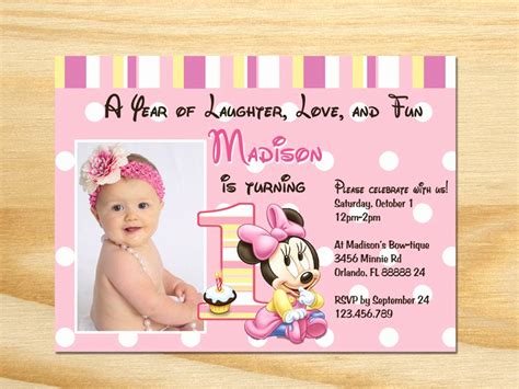 Minnie Mouse Invitation Wording – Collegio Sanlorenzo Template