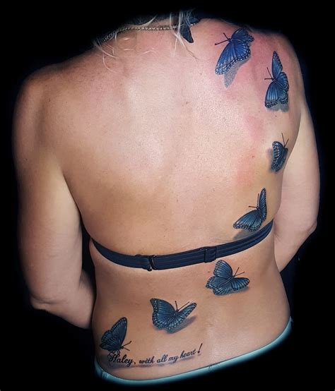 butterfly Tattoo 3d realistic , done at Masterpiece Tattoo