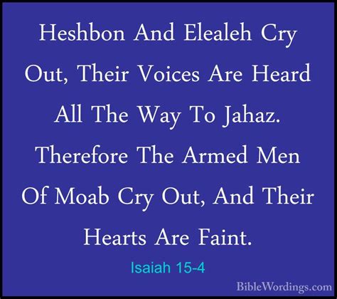 Isaiah 15 - Holy Bible English - BibleWordings.com