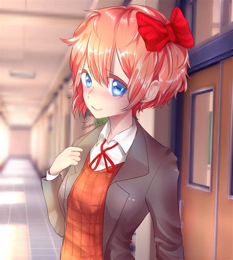 Sayori fanart by mmk505 on DeviantArt