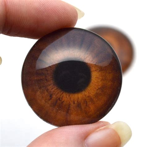 Medium Brown Human Inspired Glass Eyes – Handmade Glass Eyes