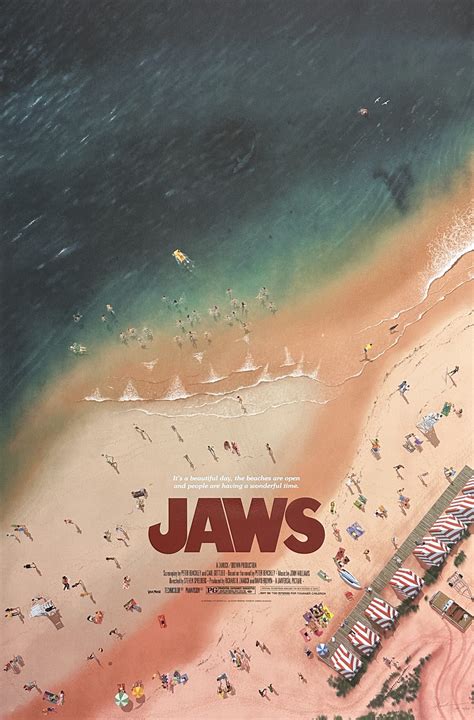 Original Jaws Movie Poster - Steven Spielberg - Andrew Swainson - Shark