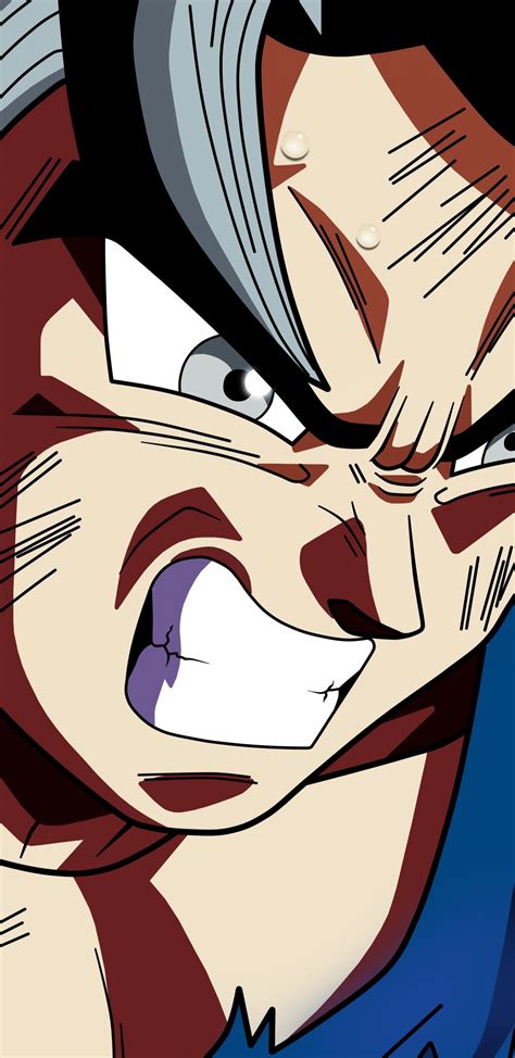 Download wallpaper 1440x2960 goku, angry face, anime, dragon ball super, samsung galaxy s8 ...