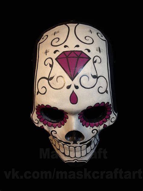 Sangres mask sugar skull PAYDAY 2 by MASKCRAFT | Etsy