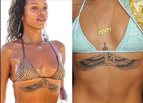 Rihanna inspired temporary tattoos for cosplay costume. 2 sheets of ...