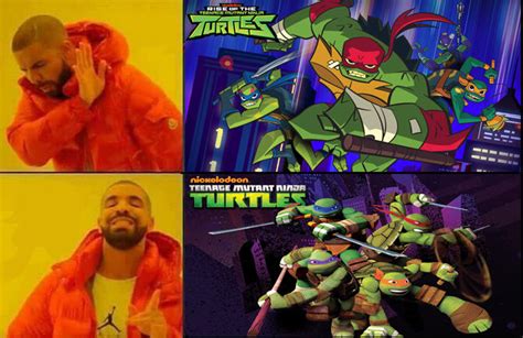 TMNT 2012 and TMNT 2018 meme by Wildcat1999 on DeviantArt