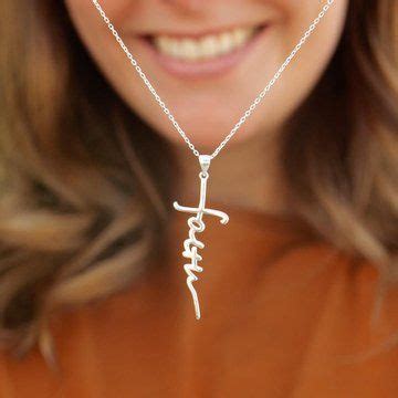 Dainty Cross Necklace, Cross Jewelry Necklace, Faith Necklace, Silver Necklace, Faith Jewelry ...