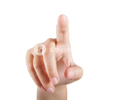 Hand Touching Screen Royalty-Free Stock Image - Storyblocks