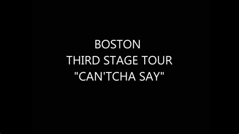 BOSTON THIRD STAGE TOUR 1987 (8/10) - YouTube