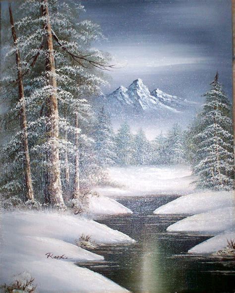 Oil Painting Snow Scenes at PaintingValley.com | Explore collection of Oil Painting Snow Scenes