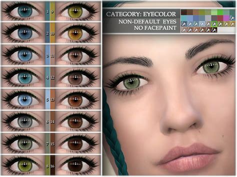 The Sims Resource - Natural eye colors 07 NON-DEFAULT