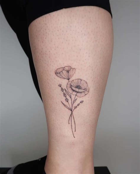 Share 76+ black poppy flower tattoo super hot - in.cdgdbentre