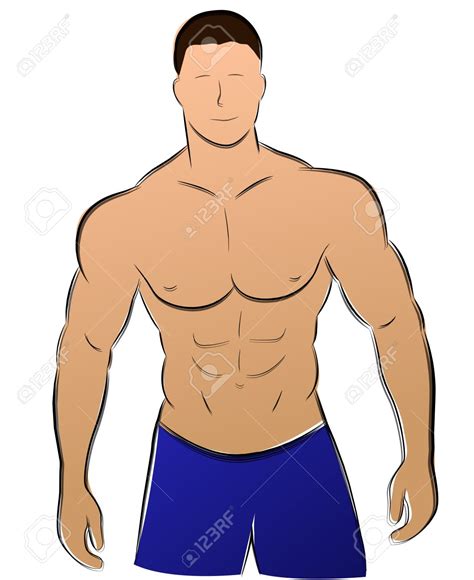 Muscle Man Cartoon Drawing - Bodybuilder Biceps | Bodegawasuon