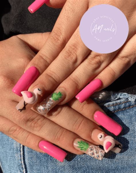 50 Flamingo Nail Ideas to Rock Your Mani