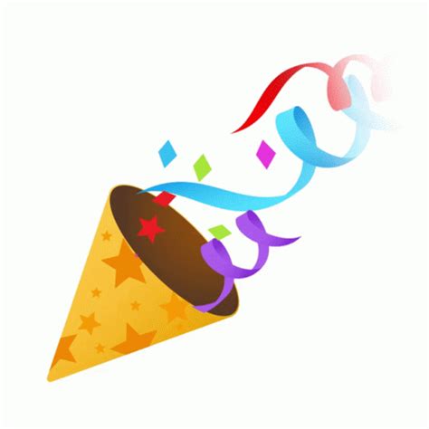 Party Popper Joypixels GIF - PartyPopper Joypixels Celebration - Discover & Share GIFs