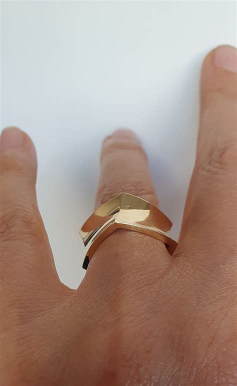 Floating Gold Screw Ring — elle hartwig jewellery