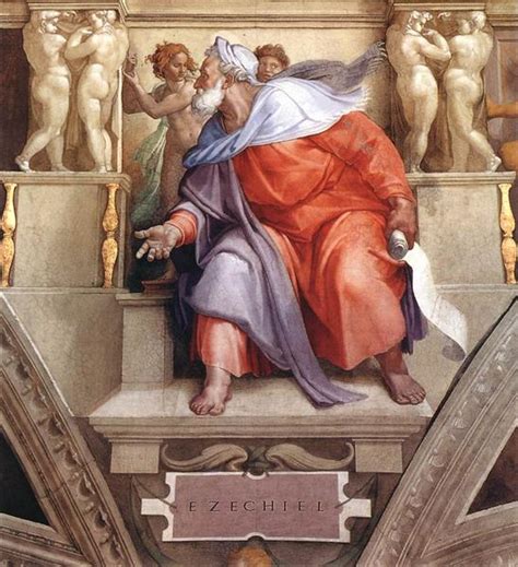 The Prophet Ezekiel, 1510 - Michelangelo - WikiArt.org