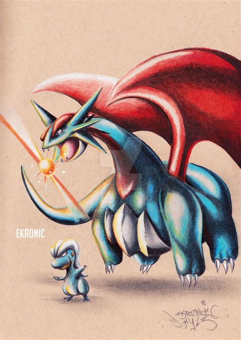 Salamence And Bagon by ekronic on DeviantArt