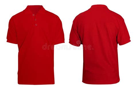 Red Polo T Shirt Template