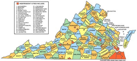 Virginia Counties Map Genealogy - FamilySearch Wiki