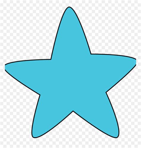 Blue Star Clip Art Blue Star Clipart Blue Rounded Star - Cute Star Clip Art, HD Png Download - vhv