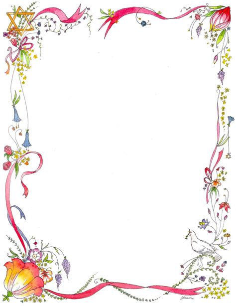 Pin by Jackie Ormond on Stationary frames/backgrounds | Page borders design, Floral border ...