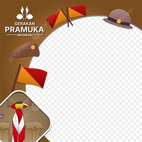 Scouts Day Clipart Vector, Indonesian Scout Day Pramuka Indonesia Twibbon Frame Png And Psd ...