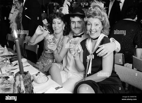 People celebrating New Years Eve at a 'Roaring Twenties' party. Albany, Birmingham, 31st ...