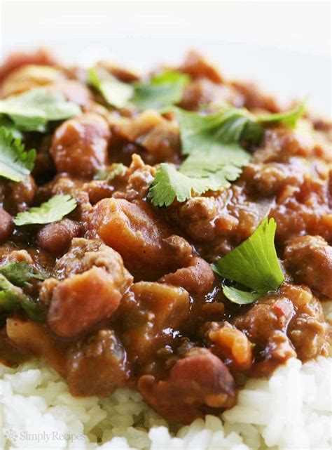 Chili Beans with Rice | Recipe in 2023 | No bean chili, Hearty meals, Bean recipes