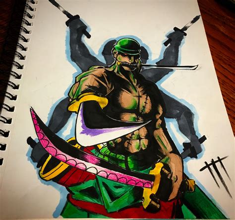 Asura Roronoa Zoro by Tunglarian on DeviantArt