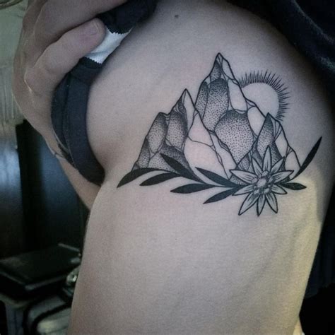 Edelweiss Flower Tattoo Sola Ophelie39s Mountains Done Blackheartattoo | Tattoo ideen ...