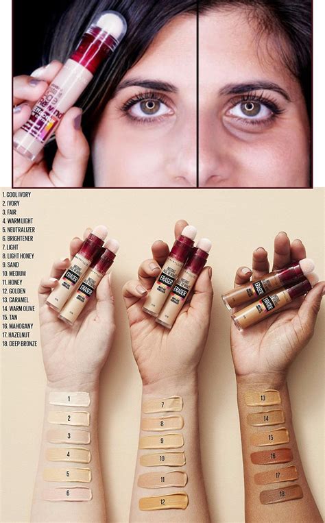 The Best 8 Maybelline Instant Age Rewind Concealer Shades Swatches - trillionplpics