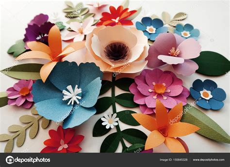 Handmade Papercraft Flowers — Stock Photo © Rawpixel #155845328