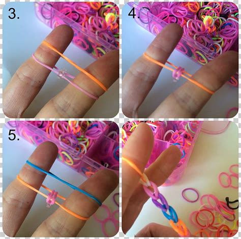 Rainbow Loom Rubber Bands Bracelet How-to PNG, Clipart, Bracelet ...