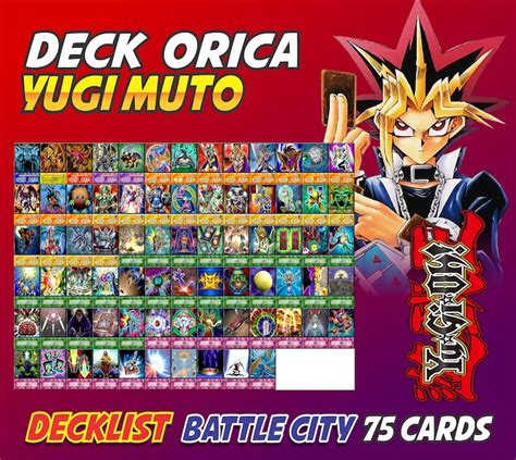 Yugi Muto Deck 75 cards Anime Orica Yugioh Battle City Duel | Etsy