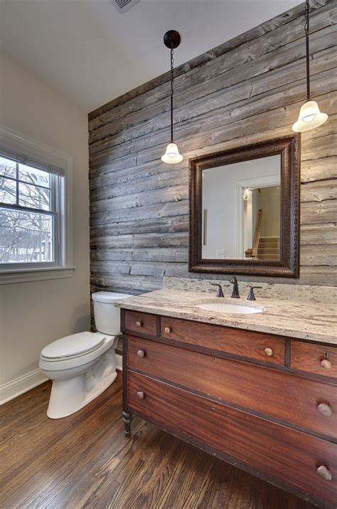 20 Bathrooms With Wood Wall Designs