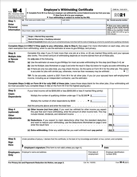 W-4 Form: How to Fill It Out in 2023