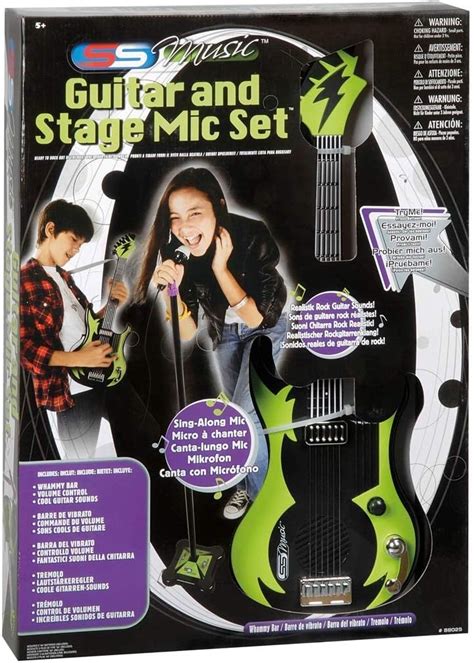 Kidz Toyz Kawasaki Guitar and Stage Mic Set, Guitars & Strings - Amazon ...