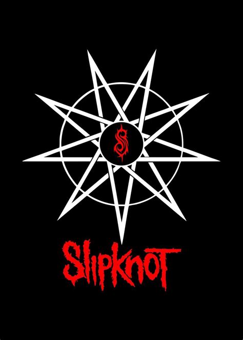 'Slipknot music logo metal' Poster, picture, metal print, paint by ...