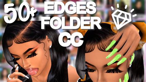 50+ EDGES/BABY HAIRS CC FOLDER DOWNLOAD | Urban CC | The Sims 4 - YouTube