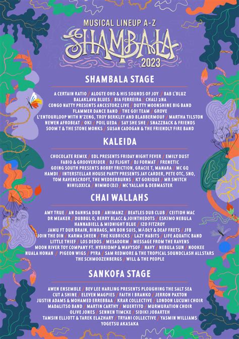 THE SHAMBALA 2023 MUSICAL LINE UP HAS LANDED! - Shambala